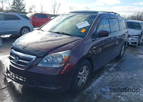 2007 Honda Odyssey Ex-L from USA, damaged, VIN 5FNRL38717B448499